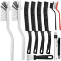 10Pcs Cleaning Brushes Set, Hard Bristle Crevice Cleaning Brush, Multifunctional Gap Cleaning Brush, Small Corner & Windows Brush, Cleaning Supplies for Groove Window Tracks Bathroom Kitchen