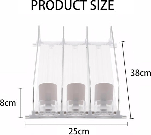 Drink Organizer Spring Sliding Pusher Holder Soda Pop Can Dispenser for Fridge Storages