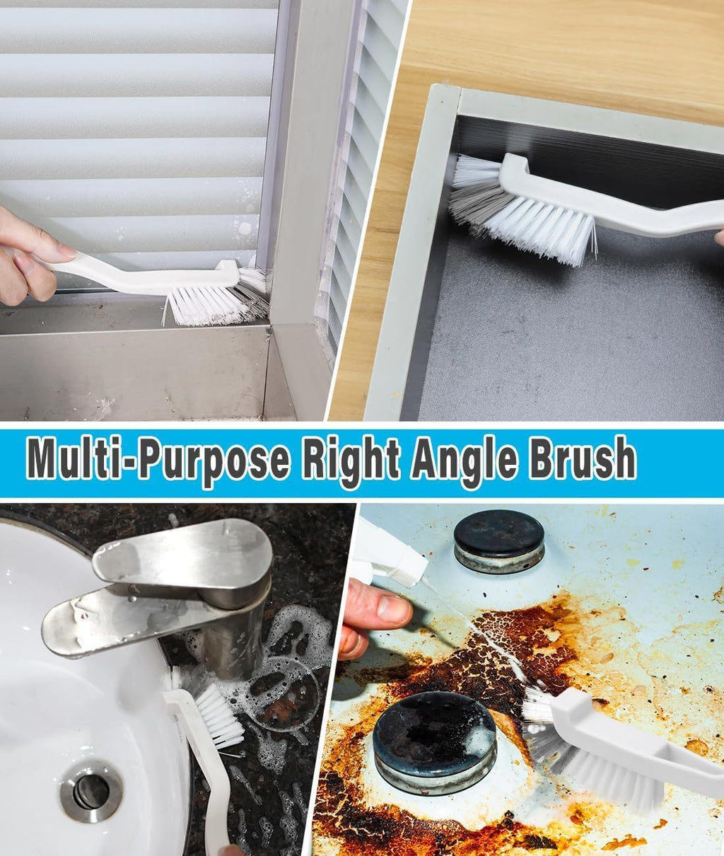 10Pcs Cleaning Brushes Set, Hard Bristle Crevice Cleaning Brush, Multifunctional Gap Cleaning Brush, Small Corner & Windows Brush, Cleaning Supplies for Groove Window Tracks Bathroom Kitchen