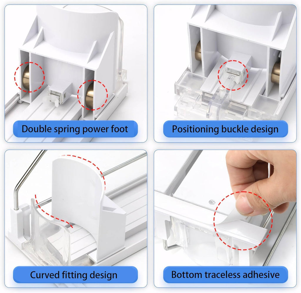 Drink Organizer Spring Sliding Pusher Holder Soda Pop Can Dispenser for Fridge Storages